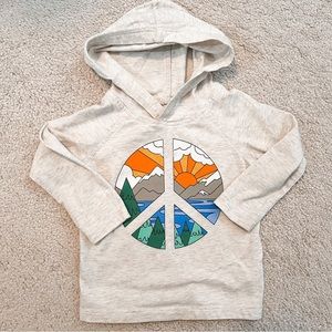 Old Navy Toddler Boy Peace Sign Hoodie 18-24MO